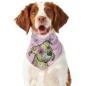 Preview: Hunde-Bandana Calli Callmund - Popart Hundedesign, 100 % Polyester, 70x30 cm, verstellbar, waschbar